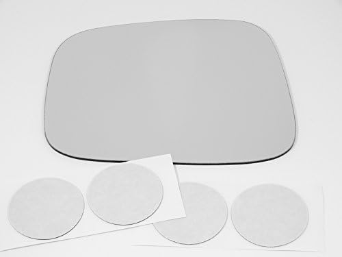 Fits 98-02 Passport, Iu (98-02 Amigo, 98-04 Rodeo) Left Driver Side Mirror Glass Lens w/o Backing Plate. Comes with Adhesive Pads