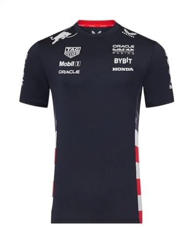 Castore Men's Red Bull Racing F1 2024 Special Edition America Race Team T-Shirt - Medium - Night Sky