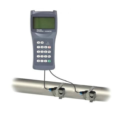 TDS-100H クランプオンセンサー付きポータブルハンドヘルド超音波流量計 M2 (DN50-700mm) 液体水流量計 LCD ディスプレイ 石油 化学品 液体 水に適応(Host And TM-1-HT)