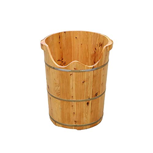 Bañera de pies de madera maciza natural 40x50cm
