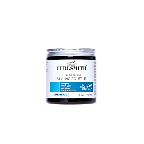 Curlsmith - Curl Defining Styling Soufflé - Mittlerer Halt Veganes Styling-Gel für welliges lockiges Haar (237ml)