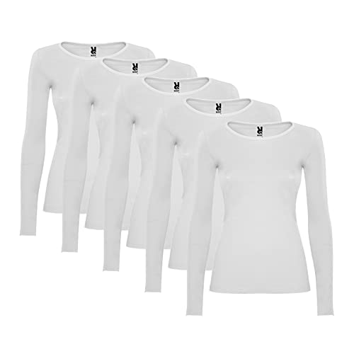 Pack 5 Camisetas Roly Camiseta Extreme Manga Larga Mujer Blancas thumbnail