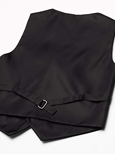 a.x.n.y mens 4 Piece With Tuxedo Vest, Tie, Bow Tie, and Handkerchief Formal Vest Set Combo, Black, 20 US2