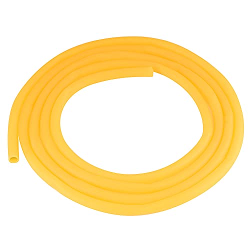 Labasics Tubo de borracha, tubo de látex puro âmbar tubo de borracha natural 12 mm, 5/16 polegadas (8 mm) DI altamente elástico e forte borracha Tubing, 3 metros