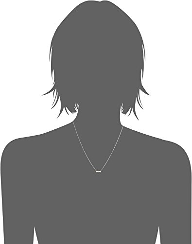 Dogeared Then, Now And Forever, Small Bar With 3 Crystal Silver Chain Necklace, 16"+2.75" Extender #TOP2