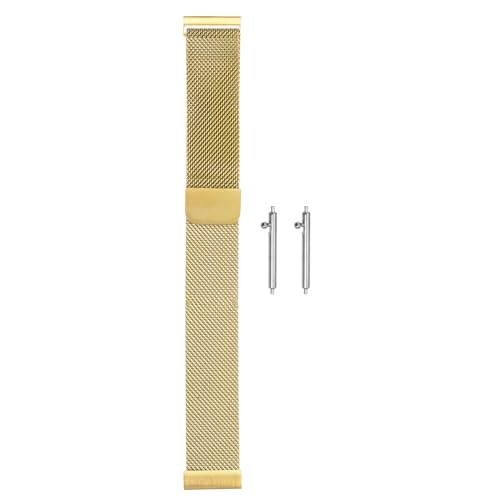 Bracelet de montre en maille d'acier inoxydable réglable pour homme et femme