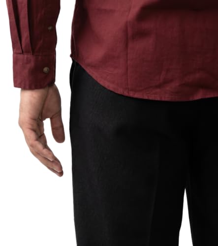 Image of Amazon Brand - INKAST Men Solid Cotton Shirt | Casual Wear | Basic Essential Plain Everyday & Office Wear | Full Sleeve | Regular Fit
