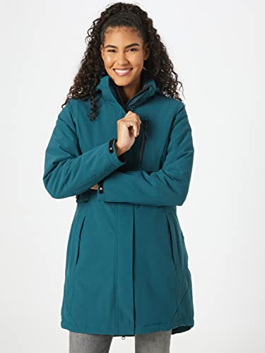 Killtec Damen Parka Funktionsparka mit abzippbarer Kapuze KOW 165 WMN PRK wasserdicht, Winddicht, atmungsaktiv 00834-petrol 38