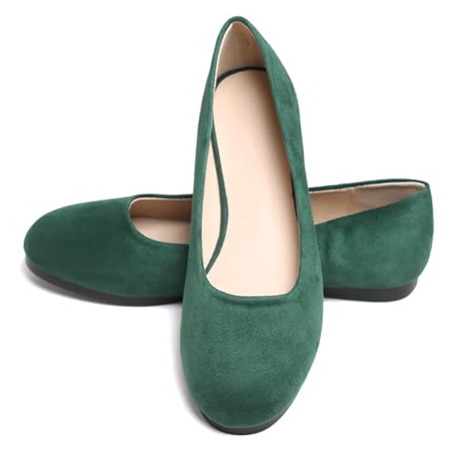 Image of Dear Time Women's Flats Comfortable Slip On Ballet Flats Soft Solid Casual Shoes