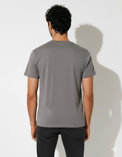 Image of Everbasics Supima Cotton Men's Crew Neck Classic T-Shirt, Regular Fit, Premium Soft Cotton Tee(100% Supima Cotton)