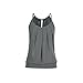 Produktbild Zegeey Damen Sommer Tank top T-Shirt Ohne Arm Shirt Rundhals Ausschnitt Einfarbig Off Shoulder Lässige Stretch Falten Bluse Tops Oberteil Weste Basic top (Grau,4XL)
