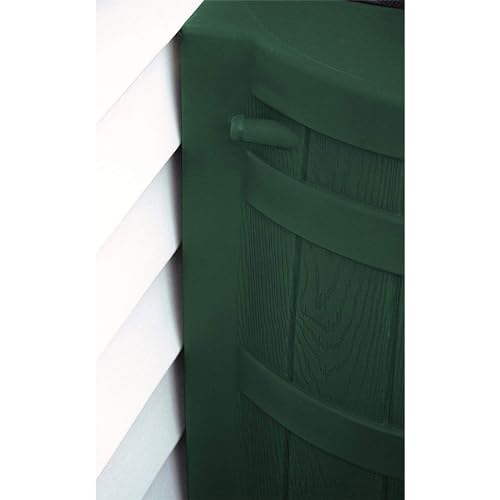 Image of Good Ideas Rain Wizard Water Storage High Quality Collection Barrel with Brass Spigot, Safety Screen, and 50 Gallon Capacity, Green (3 Pack)