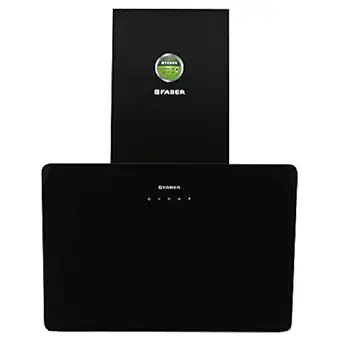 Faber 60 cm 1000 m3/hr Angular Kitchen Chimney (HOOD MARTINI TC BK LTW 60, Cassette Filter, Touch Control, Black)