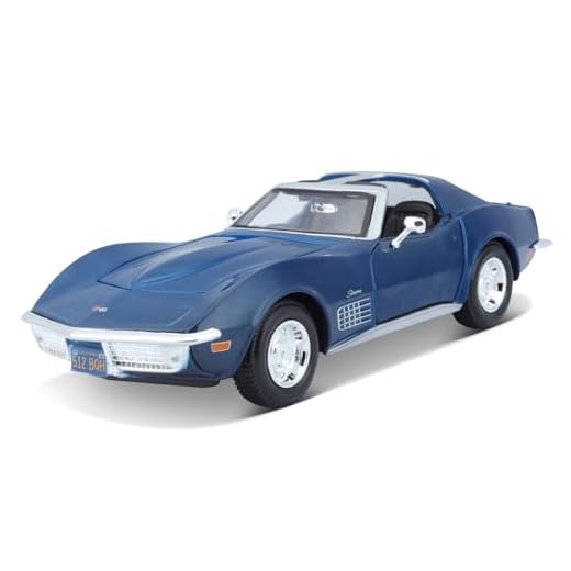 Maisto 1/24 ミニカー シボレー コルベット スティングレー CHEVROLET - CORVETTE STINGRAY 1970 (ブルー) [並行輸入品]