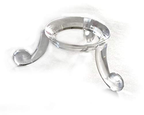 CharpauS Dreifuß Kugelständer | Eierständer aus Acryl - 10 Stück | Farbe wählbar (transparent)