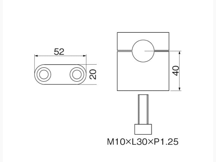 CB400SBスーパーボルドール-VTEC3Revo(05-16NC39NC42)用 ハンドルホルダーH40(シルバー) ｜ハリケー