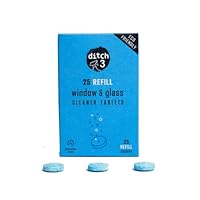 ditch3 eco friendly window and glass cleaner fast dissolve refill cleaner tablets x25. Drop tablets in your reusable ditch3 cleaning spray bottle for clean streak free glass, mirrors and windows