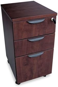 Valencia Mobile Box/Box/File Pedestal File, 15-7/8w x 20-1/2d x 28-3/8h Mahogany