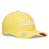 Titleist Players Performance Ballmarker Golfmütze, Gelb/Weiß, verstellbar