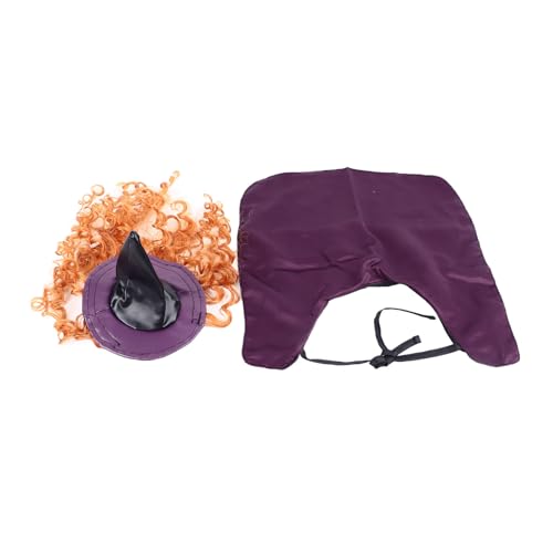 Disfraz Halloween Bruja para Mascotas con Sombrero y Capa miniatura 2