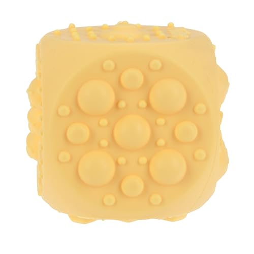 Image of Nuby Silicone Block Poppers - (2-Pack) Interactive Baby Block Toy for Babies 10+ Months - Yellow and Orange