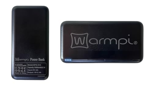 Warmpi® Infrarot Heizkissen mit Powerbank – Flexibel einsetzbar – Kabellos & mit Kabel verwendbar – Teddy Cremeweiß/Off-White Bouclé