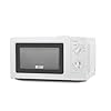 Commercial chef 06 cubic foot microwave with 6 power levels small microwave with grip handle 700w countertop microwave with 30 minute timer and mechanical dial controls white  urban country home decor