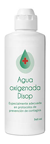 Disop Agua Oxigenada, Peróxido de Hidrógeno al 3%, 360 ml
