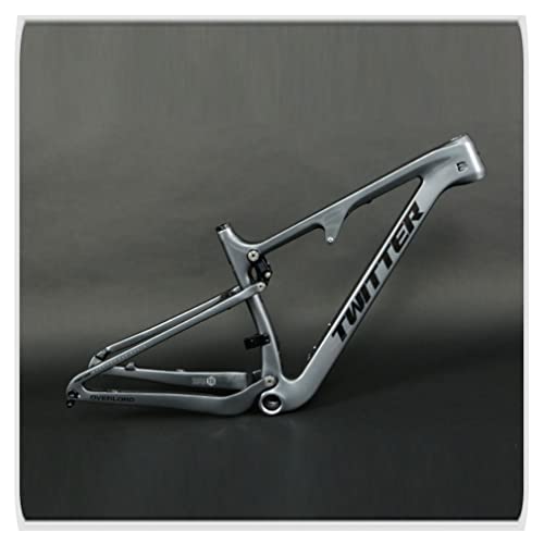 HIMALO 27.5/29er Trail Mountain Bike Frame 15''/17''/19''/21'' Travel 120mm Suspension Carbon Fiber Bike Frame Disc Brake Boost Thru Axle 12x148mm XC/AM/DH(Dark Grey,19'')