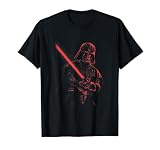 スターウォーズ クラシック ダースベイダー ライトセーバーを振るう Tシャツ