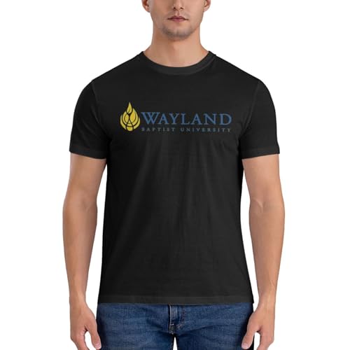 Wayland Baptist University Shirts for Men Athletic Short Sleeve T-Shirt Cotton Tee Unisex Tops Black2