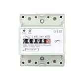 Digitaler Energiezähler, einphasig, Wechselstrom, 220 V, 230 V, 100 A kWh, Stromverbrauch, Wattmeter, Heim-DIN-Schienenenmonitore (Analog Typ DDS546C)