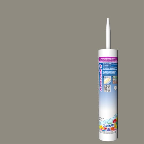 Image of Mapei Keracaulk S Premium, Paintable, Sanded, Siliconized Acrylic Caulk, Expertly Formulated to Match Grout Colors, 10 oz., 5002 Pewter- Sanded