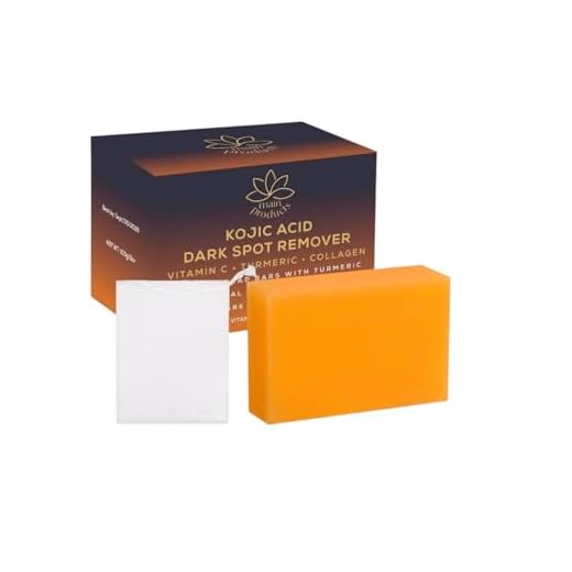 Main Products Kojic Acid Dark Spot Remover Soap Bars with Vitamin C, Retinol, Collagen, Turmeric - Original Japanese Complex Infused with Hyaluronic Acid, Vitamin E, Shea Butter, Castile Olive Oil