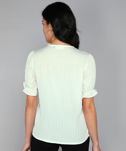 Image of Stylistico Summer Puff Half Sleeve Formal Top for Office wear Women Short Tops for Party Stylish Western Top Casual top for Womens Tops for Jeans