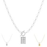 Matériaux haut de gamme : Ce collier avec pendentif croix et chaîne trombone est fabriqué dans un alliage durable plaqué or 14 carats, ce qui le rend imperméable, résistant à la transpiration et au ternissement. Confortable à porter, il est sans danger pour les peaux sensibles et conserve son éclat exceptionnel.