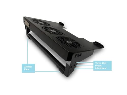 Image of Fourdot Industrial High Speed Laptop Cooling Pad for Gaming Laptops (Dodger-S for 17.3inch Laptop)