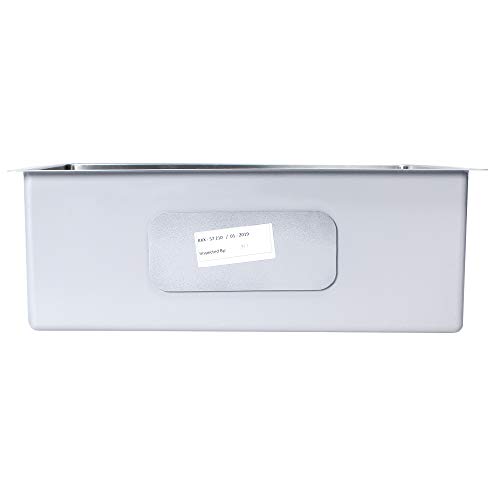 Franke 20"X18"Single Bowl SS Kitchen Box Sink | Premium 304 Stainless Chrome Nickel Steel | Rust & Stain Resistant | Brushed Matt Finish | Minimizes Sound | BXX 210/110-46 3 1/2" WWK ND NOF NTH R12