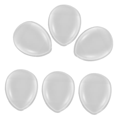 NOLITOY 6個 硅?拇指粉? 小型コンパクト指用シリコンパフ 洗いやすく衛生的 メイク均一仕上げ 旅行携帯便利 女性向け化粧ツール