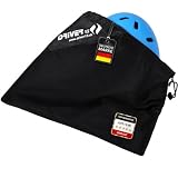 Driver13 ® Borsa Universale per Casco - Protezione Imbottita Morbida per Caschi da Sci, Bicicletta, Equitazione - Nero