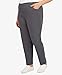 Alfred Dunner womens Allure Slimming Plus Size Stretch - Modern Fit Pants, Grey, 18 US