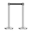 Black Belt, Polished Stainless Steel Post