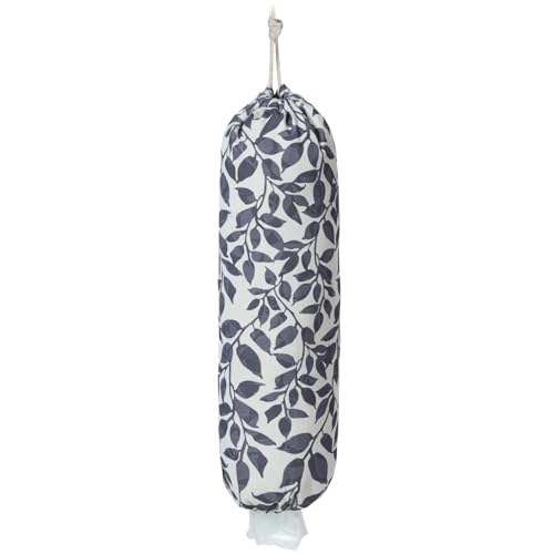 LeCorner Plastic Bag & Grocery Holder - Black Leaves