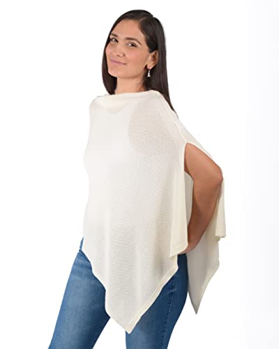 Image of Ponchy by Gold Mamas - Breathable Nursing Cover for Breastfeeding in Privacy - Versatile 5 in 1 Poncho Design - Essential for Baby Registry - Beige