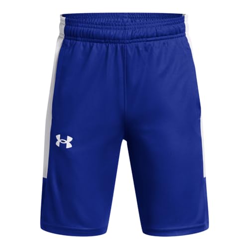 Under Armour Boys Baseline Basketball Shorts, (400) Team Royal / / White, X-Small