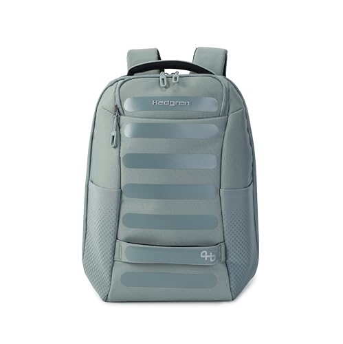 Hedgren Handle M Backpack M 14" + Rfid, Grey - Green, Unica