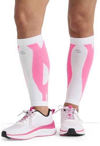 Image of Infinity Leg Calf Compression Sleeve Socks 10-15 mmHg With Moisture Wicking Technology for Men or Women (Unisex) - ELECTRIC