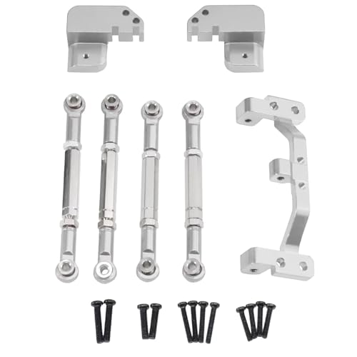 Compatible With MN82 LC79 1/12 RC �J�[�A�b�v�O���[�h�p�[�c�ƌ݊����̂�����������A�A�N�X�����[�t�p�X�v�����O�C�� 4 �����N�^�C���b�h�V�[�g�Z�b�g �p�[�c RC�J�[(Silver)