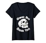 Stoics Memento Mori Vivere Distressed Tattoo Skull