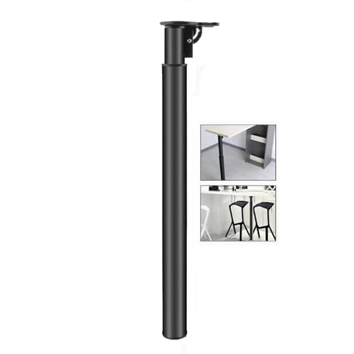 Genérico Patas de Mesa de Metal Negras Patas de Mesa Plegables 4 Piezas Patas de Muebles Ajustables Patas de Escritorio Plegables Telescópicas Barra para Mesas de Comedor Gabinete 1 Pieza
